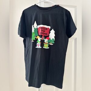 Wondershop Target - Men’s Black Pajama Top with Festive Gnome Graphic (medium)